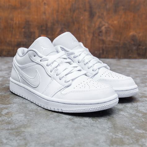 nike air jordan 1 low heren wit|jordan 1 low white leather.